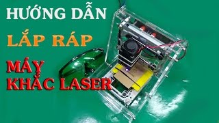 Hướng Dẫn Lắp Ráp MÁY KHẮC LASER Mini 300mW | Banggood