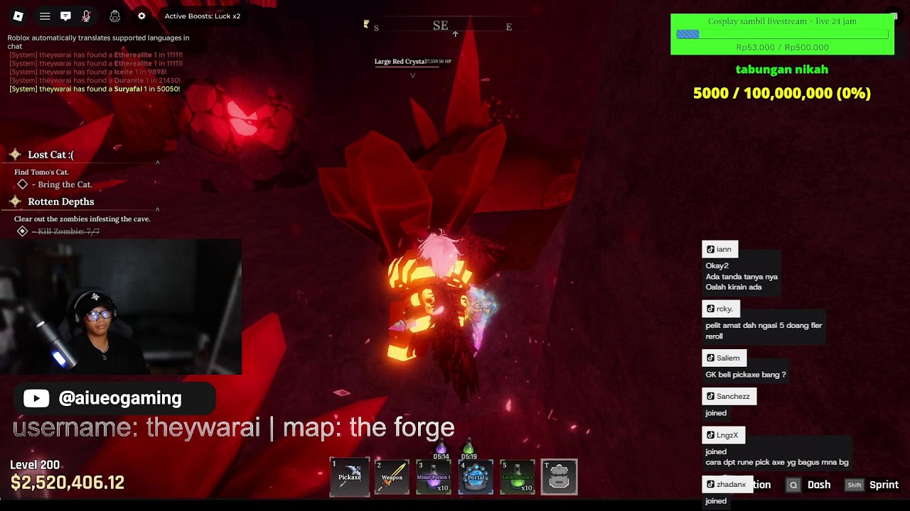 THE FORGE UPDATE WORLD 3 PART 2, ADA CODE REROLL BARU! (Roblox)