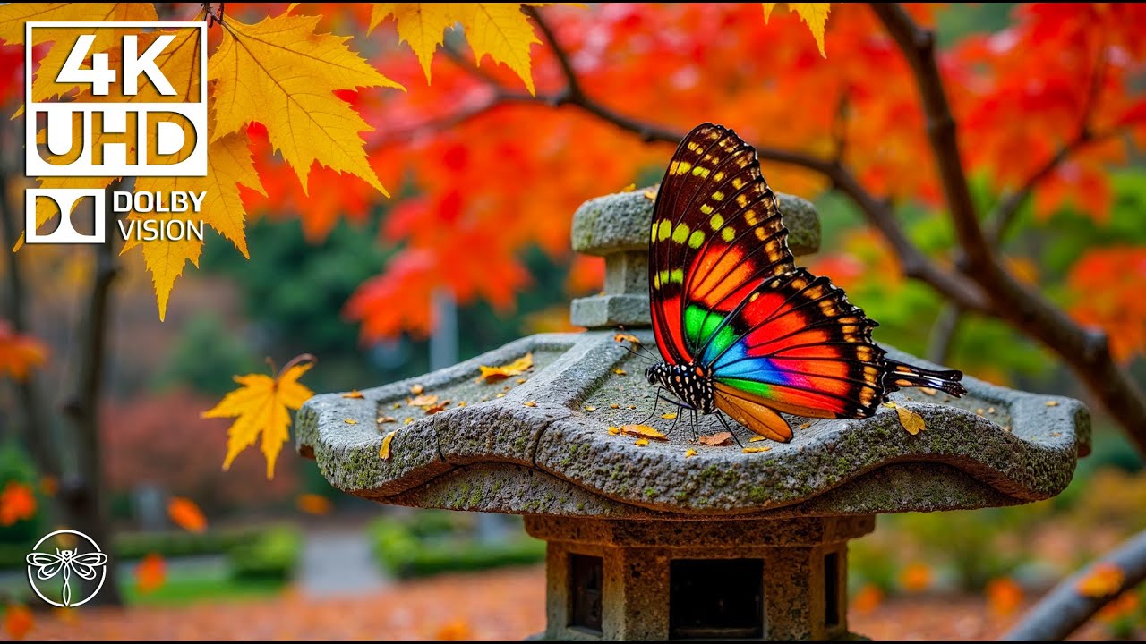 Wings of Tranquility in a Forest of Corpse Flowers 4K 🪴🦋  Rare Blooms and Butterfly Stillness