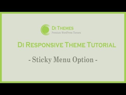 Sticky Header - Di Responsive WordPress Theme