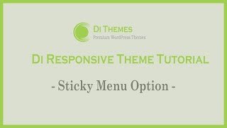 Sticky Header - Di Responsive WordPress Theme
