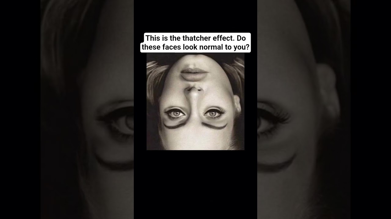 This is the Thatcher Effect 😲 Do these faces look normal to you? Watch closely when the video flips!