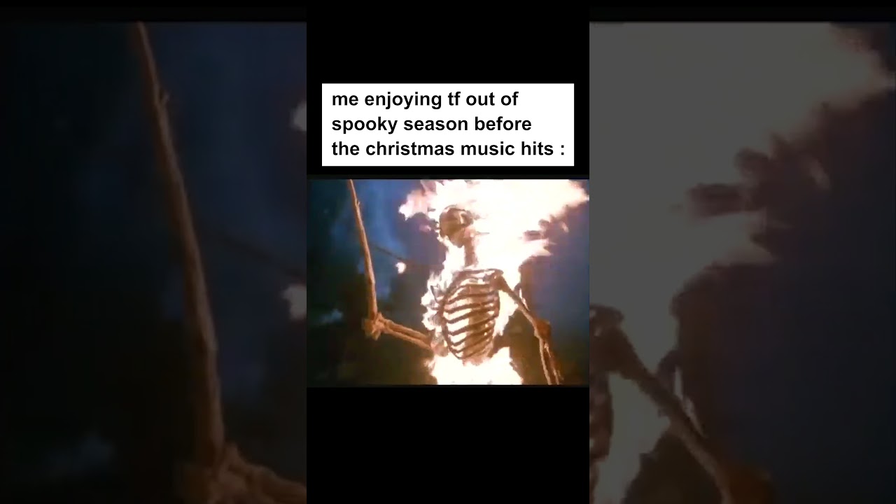 enjoying spooky season