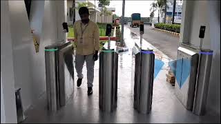 Flap Barrier System with Face Reader – Advanced Face & Biometric Access Control