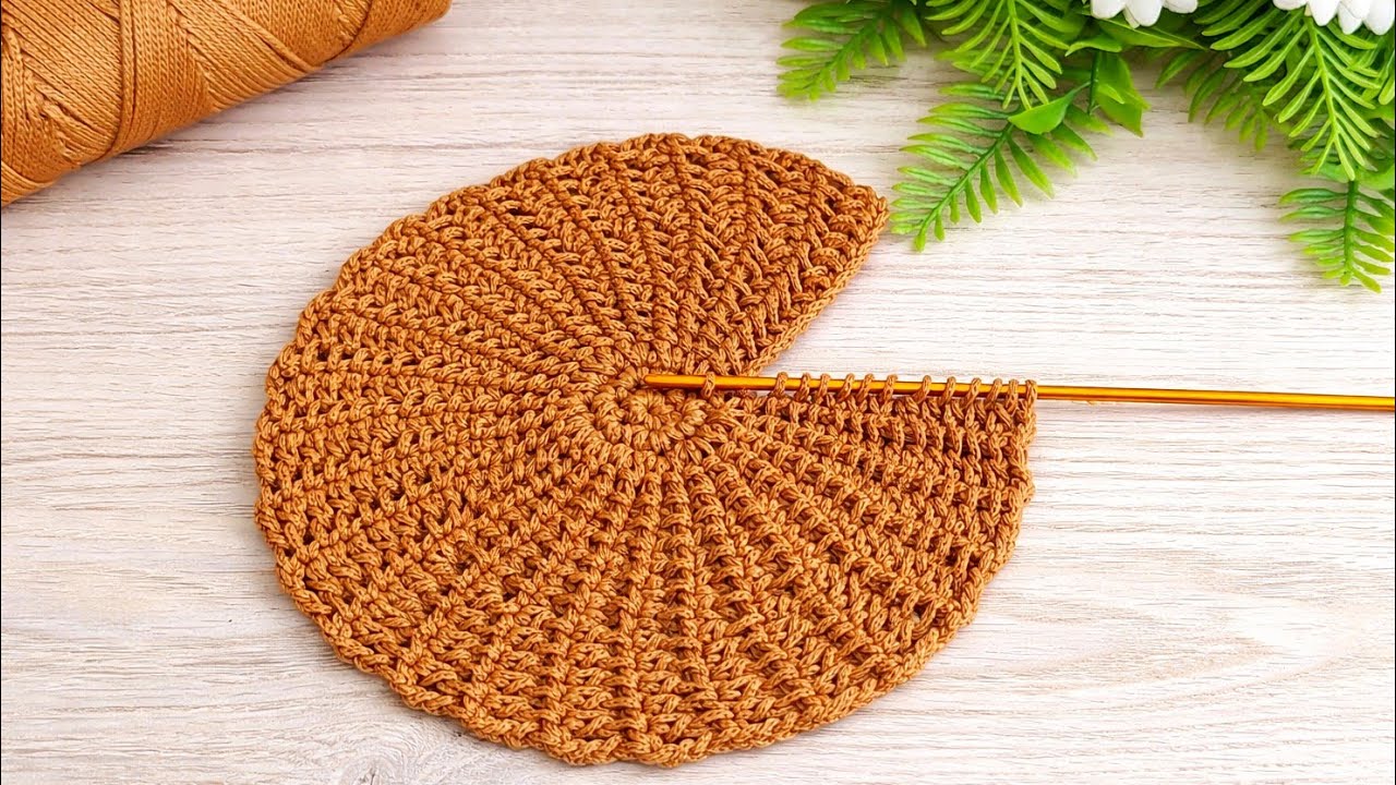 Motif, Coaster, Flower.😇Make and Sell. How to make a very easy supla coaster motif.Tunisian crochet