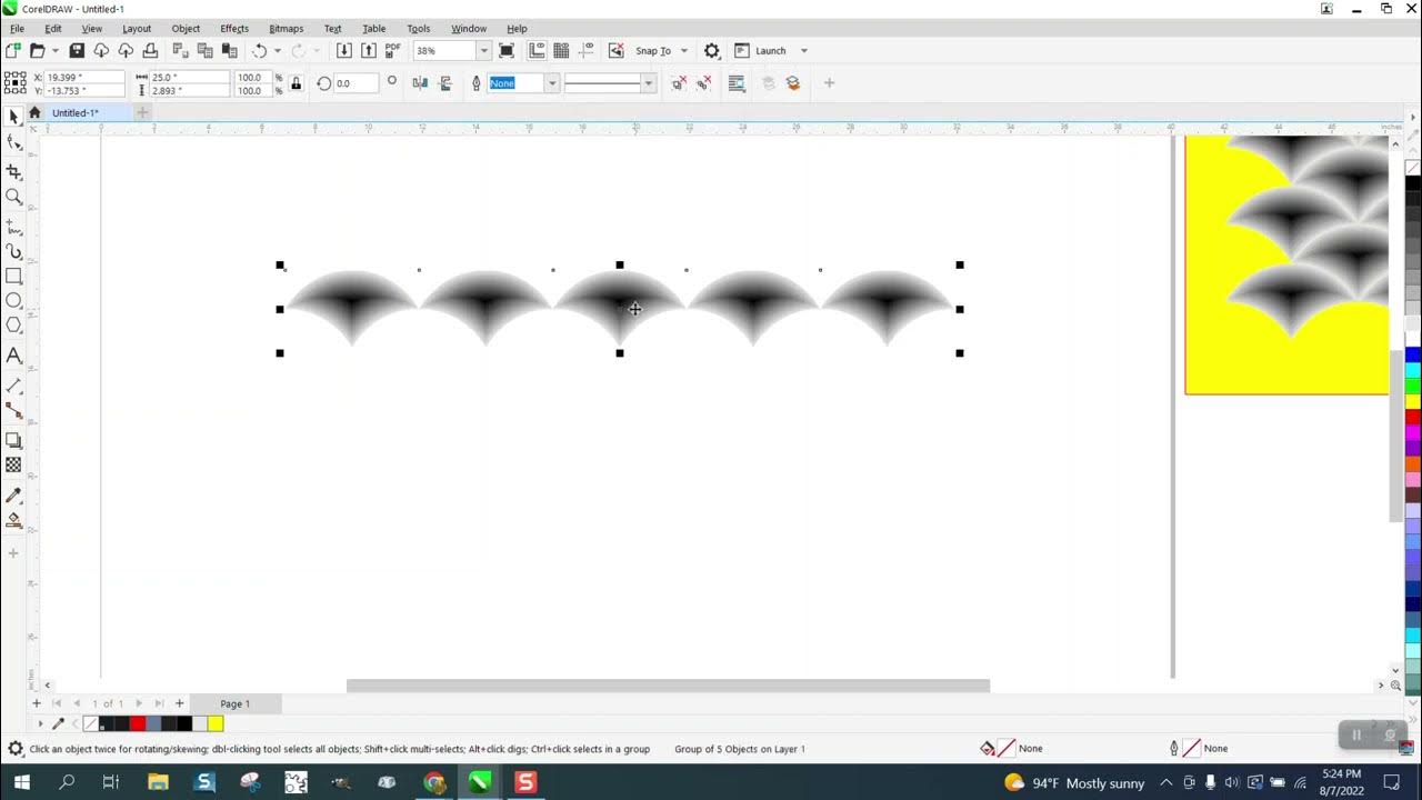 Corel Draw Tips & Tricks 3D Engraving on this drawing and how to Nudge