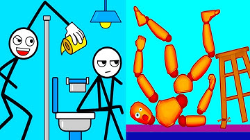 Thief Puzzle vs Ragdoll Break ⭐🟦🟩⭐️ Hard Levels Challenge Walkthrough Gameplay Ep52