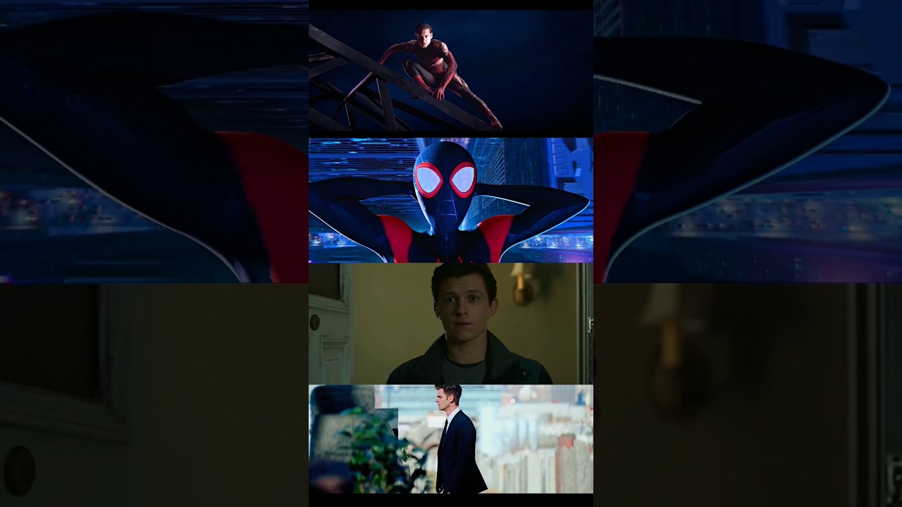 All Spider-Man in One Edit 🕷️ | JVKE – this is what winter feels like | #shorts