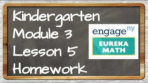 Eureka Math Kinder Module 3 Lesson 5 Homework