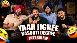 Yaar Jigree Kasooti Degree Star Cast Interview| Punjabi Podcast | Digital Pendu Podcast