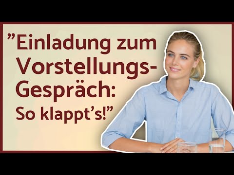 Video: So Reagieren Sie Auf Eine Einladung Zum Vorstellungsgespräch