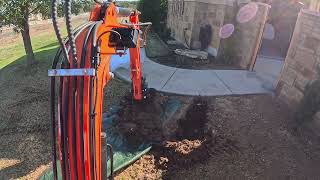 2023 mini Chinese excavator never disappoints busting water pipes