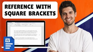 How To Include Reference Citation With Square Brackets in MS Word | Easy Tutorial