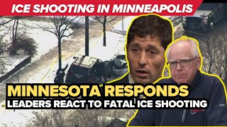 Minnesota leaders react after ICE agent fatally shoots woman | Dispute DHS “ramming” claim