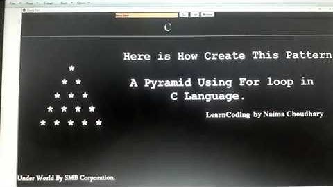 Pyramid pattern 2 with explanation in c programming language | naima choudhary