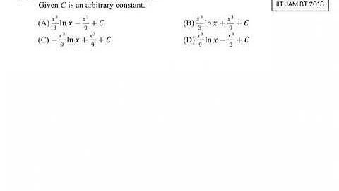 Integration & Differentiation | Problem 4 | IIT JAM BT 2018 solved | Qs. no. 21
