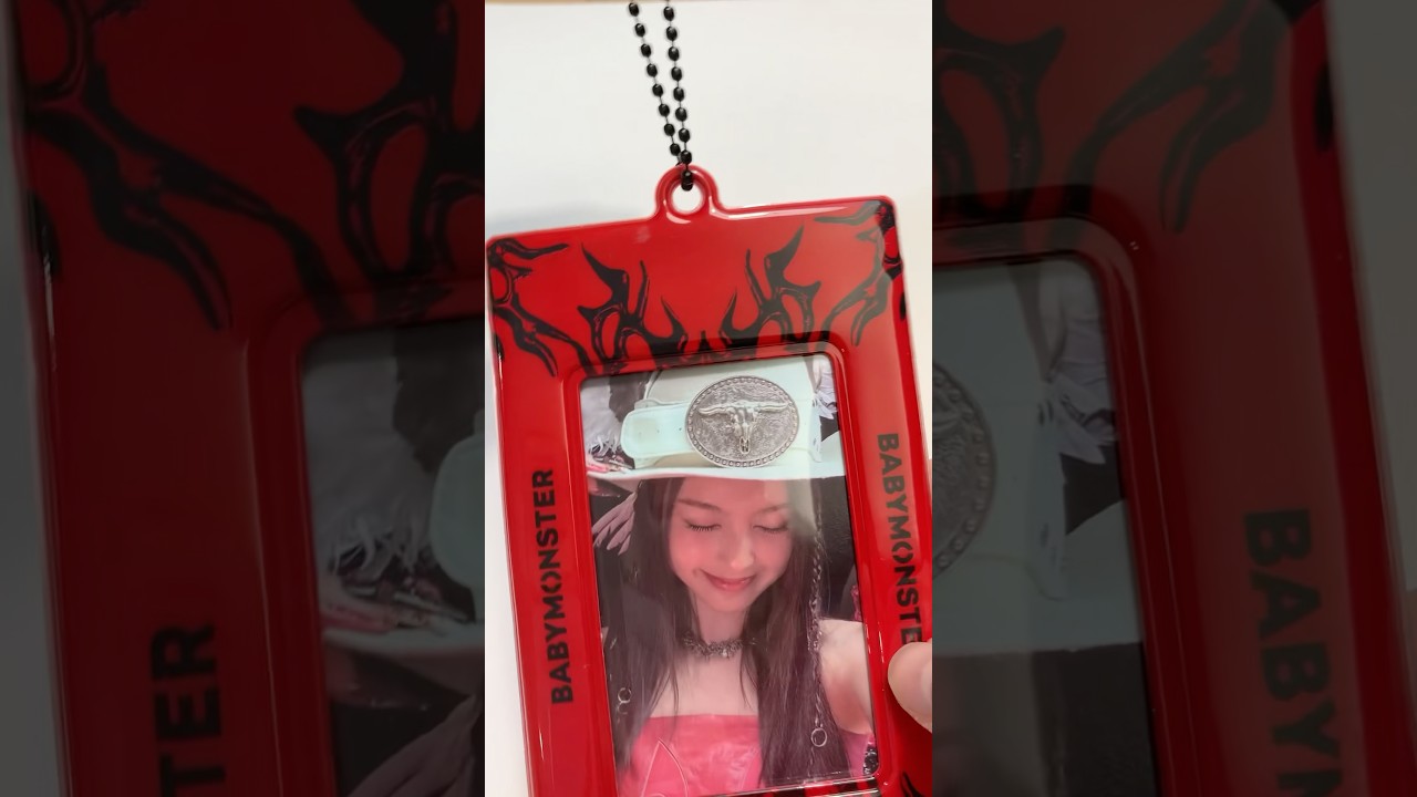 Psycho photocard holders unboxing #babymonster #kpop #choom