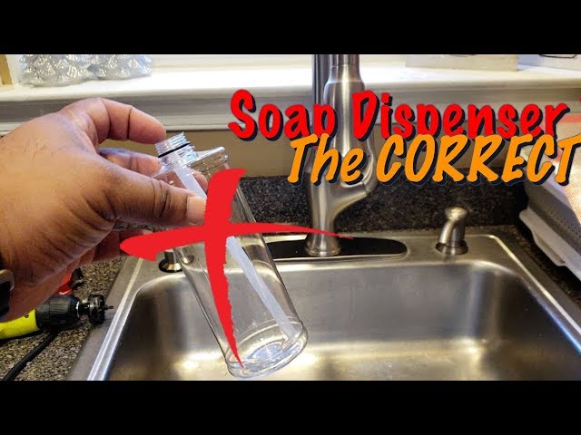 How To Replace A Kitchen Sink Soap Dispenser - Exquisitely Unremarkable