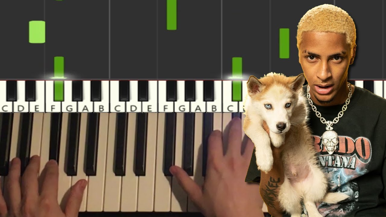 Comethazine - Walk (Piano Tutorial Lesson)