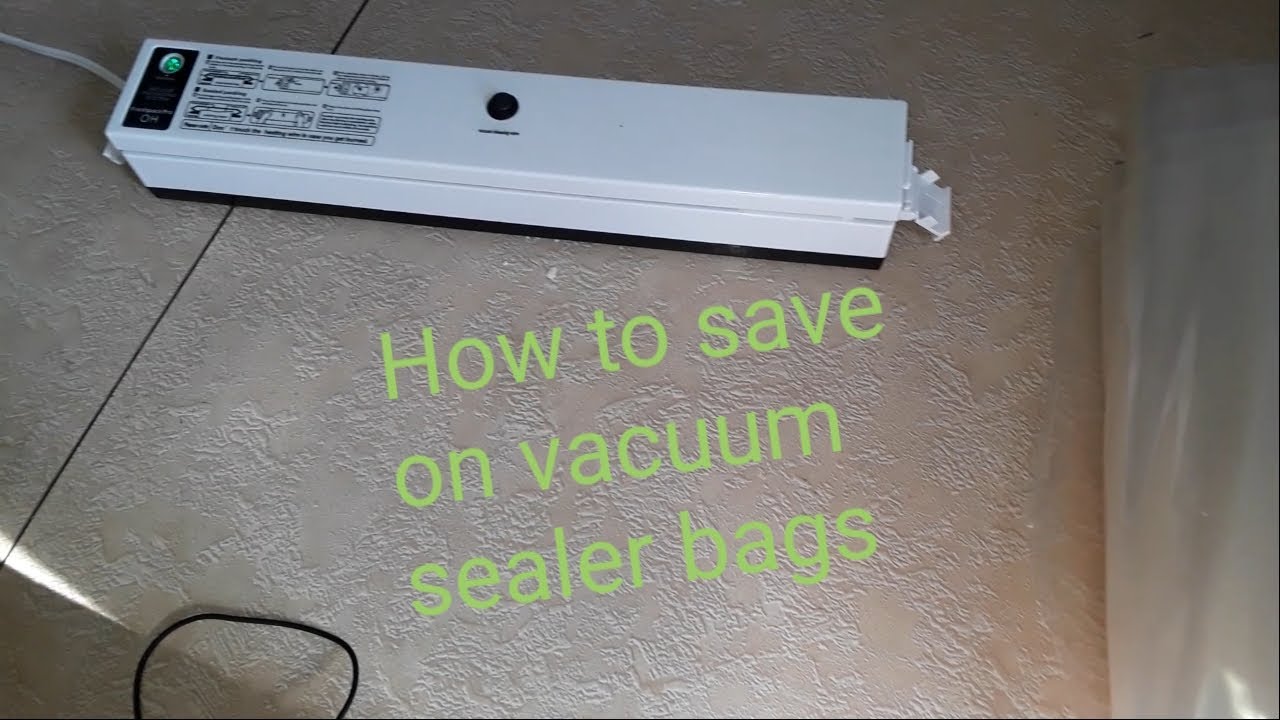 How to save on vacuum sealer bags YouTube