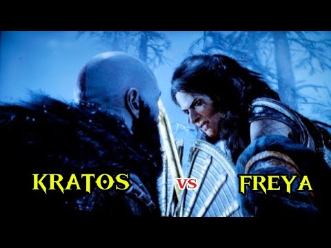 KRATOS vs FREYA Full Fight clip God of War Ragnarok - YouTube