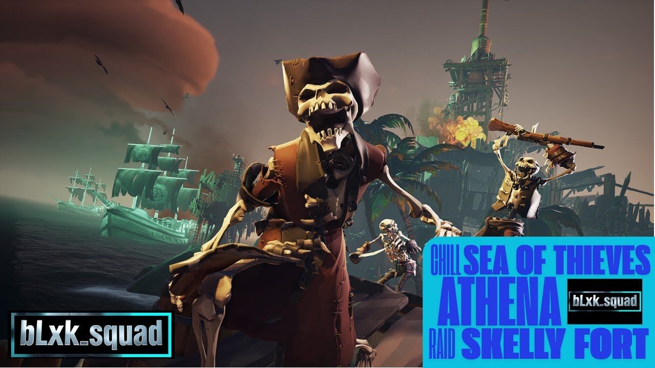 SKELETON FORT ATHENA RAID!!! SEA OF THIEVES SOLO GAMEPLAY | XBOX
