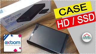 Case Com Fonte Exbom Para Ssd E Hd Cghd-G33 - Unboxing - Como Colocar O Hd - Como É Por Dentro