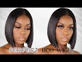 PERFECT BLUNT BOB WIG | Flawless Pre-Plucked Hairline, Pre-Bleached Knots | OMGHerHair