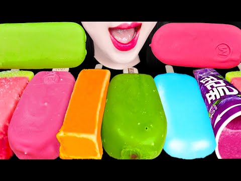 ASMR RAINBOW ICE CREAM 레인보우 아이스크림 MUKBANG 먹방
