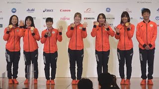 天摩主将「3年後へ強化」 ゴールボール女子が会見