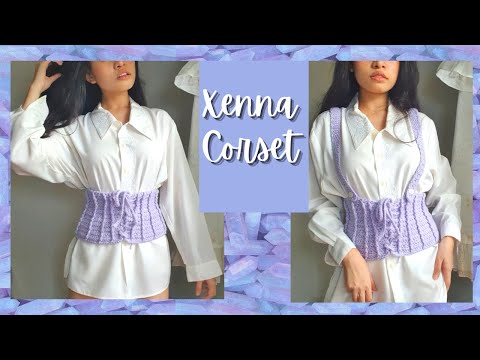 Xenna Corset : How To Crochet Corset Belt : With Size Adjustment Guide