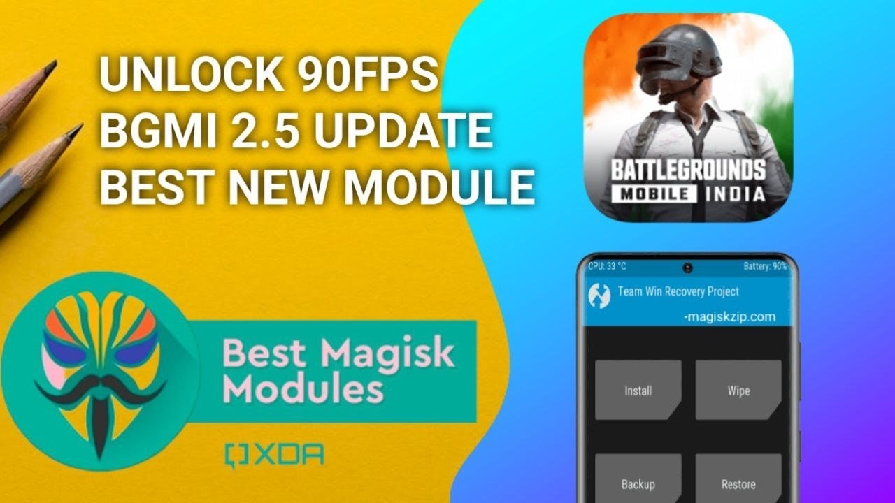 BGMI 2.5 UPDATE | MAGISK MODULES | NEW UPDATE MODULES | UNLOCK 90FPS ULTRA HD 
