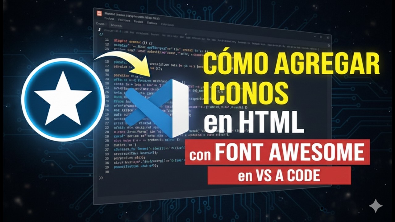 Cómo agregar iconos en HTML con Font Awesome paso a paso en VS Code ...