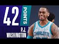 CAREER-HIGH 42 PTS For P.J. Washington & A CLUTCH Late Three In The Hornets Thrilling Win! 🐝