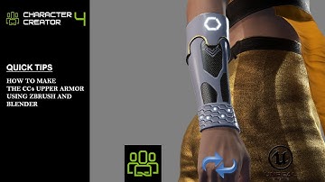 CC4 Lower Arm Armor - A COMPLETE Guide to Creating Armor (Using Blender and ZBrush)
