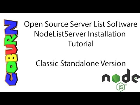 NodeListServer Installation Tutorial (Standalone)
