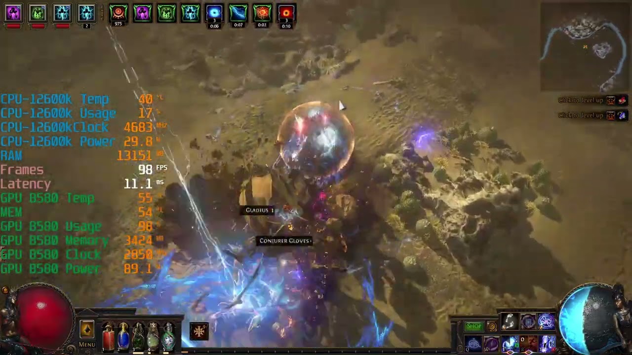 Intel Arc B580 Limited Edition - PoE Path of Exile Benchmarking DX12