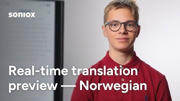 Real-Time Norwegian to English Translation | Fast Natural Speech Transcribed by Soniox AI