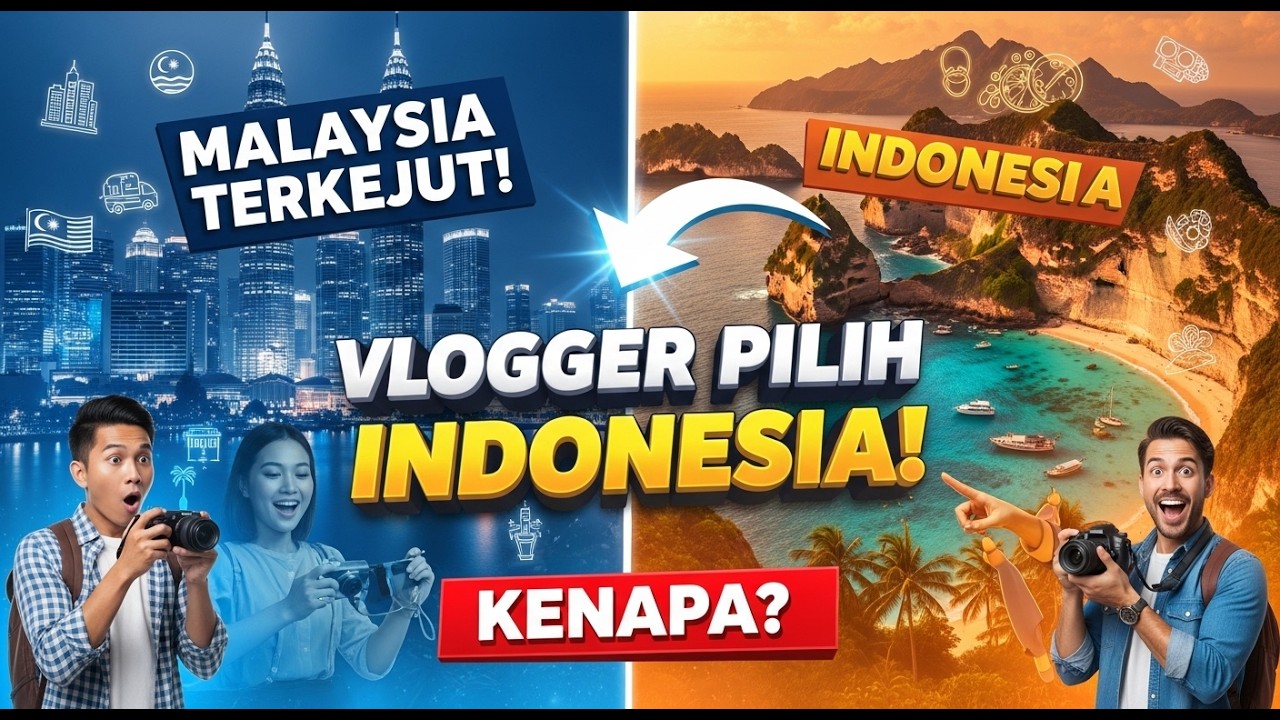 MALAYSIA TERKEJUT‼️ Vlogger Asing Memilih Indonesia — Inilah Alasannya