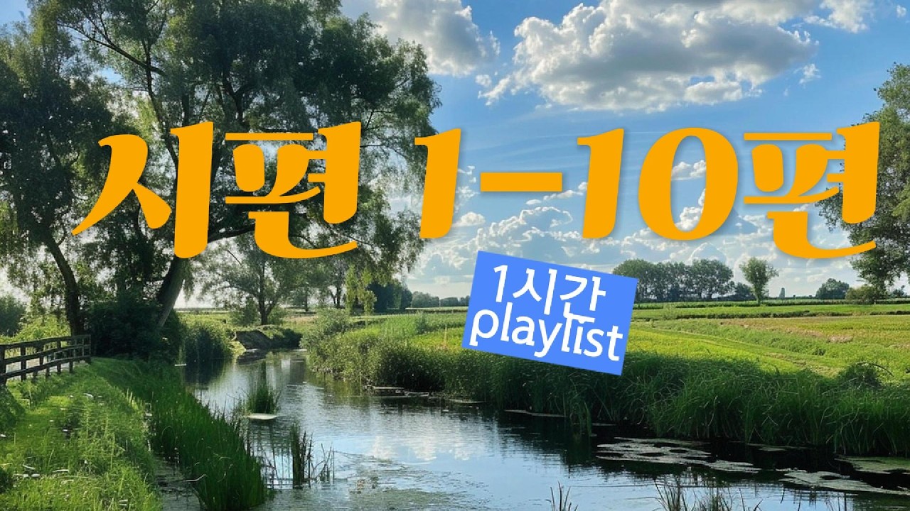 시편1-10편 플레이리스트🎵 피아노, 묵상, 예배, 기도, 찬양음악, 성경말씀