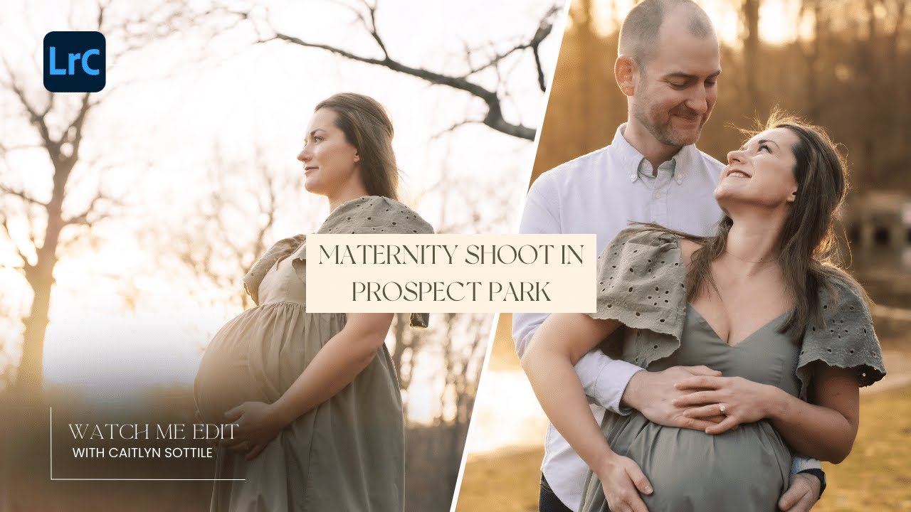 Golden Hour Maternity Shoot in Prospect Park Brooklyn | EDIT WITH ME