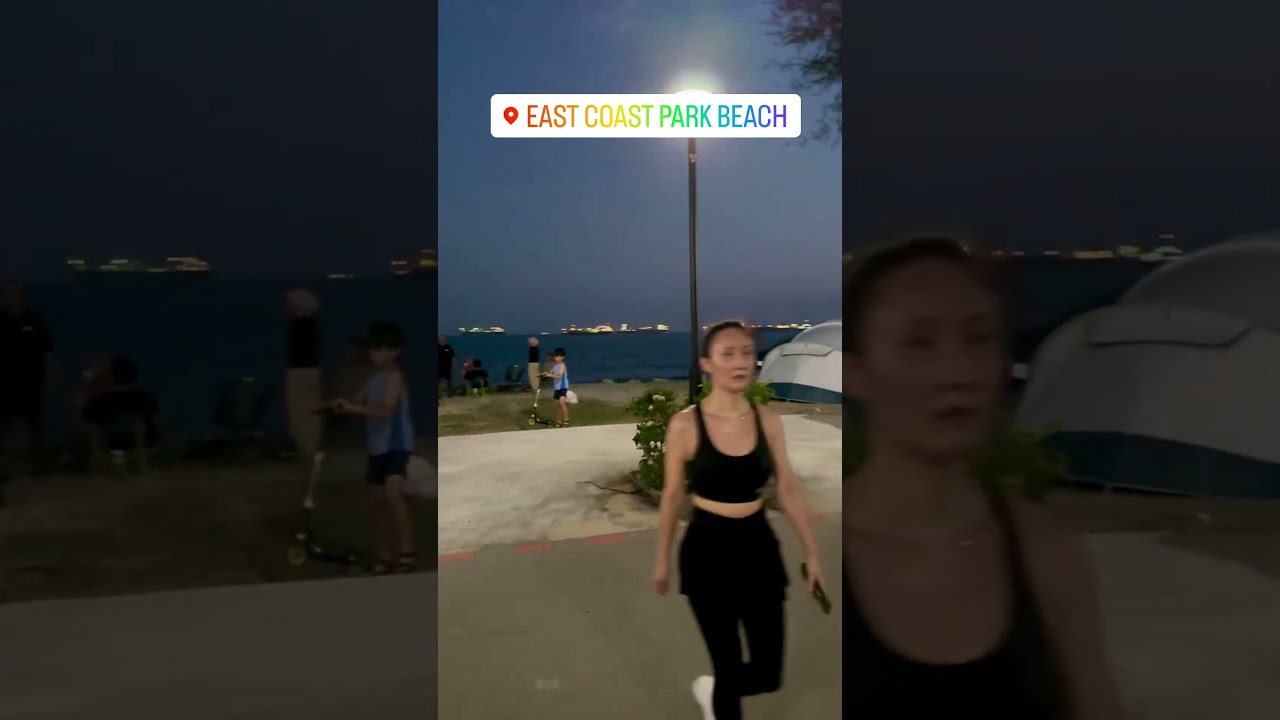 Taking a Bike Ride while enjoying the vibe at East Coast Park, Singapore