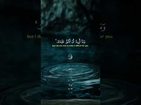 وما أريد أن أش ق ع ل ي ك ياسر الدوسري سورة القصص القرآن قرآن القرآن الكريم قصة موسى ذكر