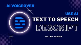 How to convert text to speech using descript?