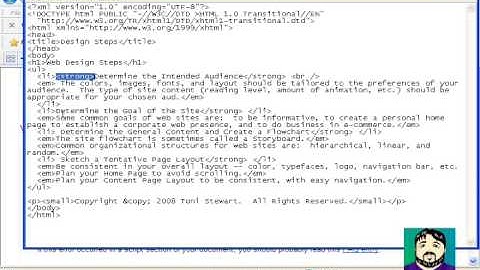 Web Page Design: Finding HTML Errors / Validating