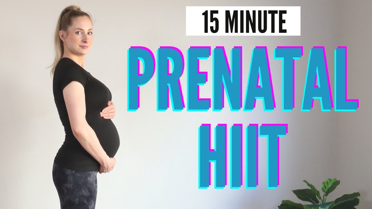 15 Minute Prenantal HIIT - low impact, pregnancy safe, no equipment