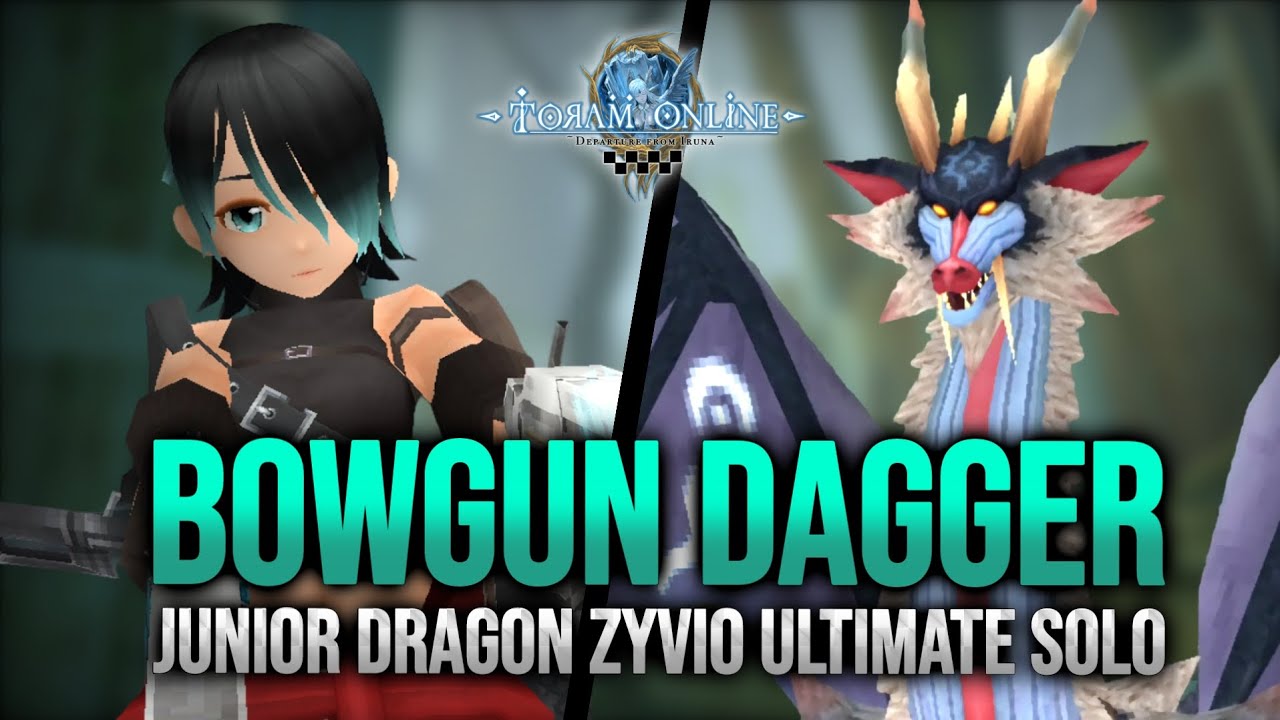 Toram Online | Bowgun Dagger Solo Junior Dragon Zyvio Ultimate Difficulty