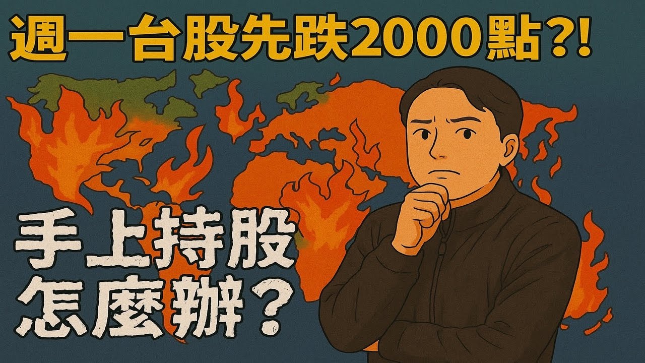 週一台股先跌2000點？！手上持股怎麼辦？