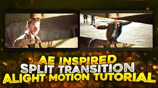 AE INSPIRED 😲🔥split transition alight motion tutorial [PRESET] LINK IN DESCRIPTION 🙂