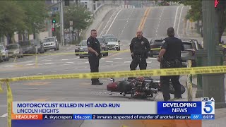 Fallen motorcyclist fatally run over by hitandrun driver in L.A.